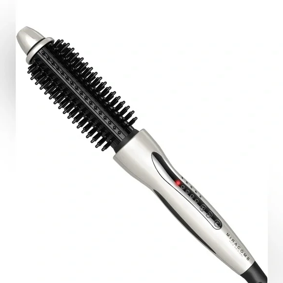 Hair Curler Straightening Brush - Picture 1 of 7